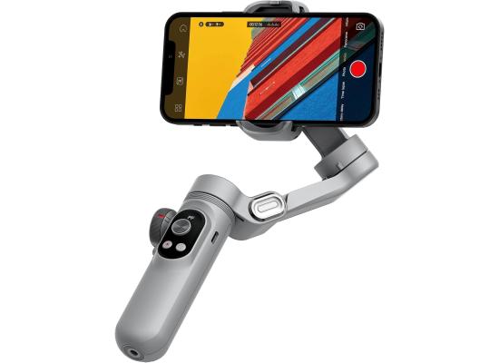 WiWU Wi-SE007 Phone Gimbal Stabilizer Three-axis Handheld Anti-Vibration Auto Tracking Detachable Tripod Selfie Stick - Grey